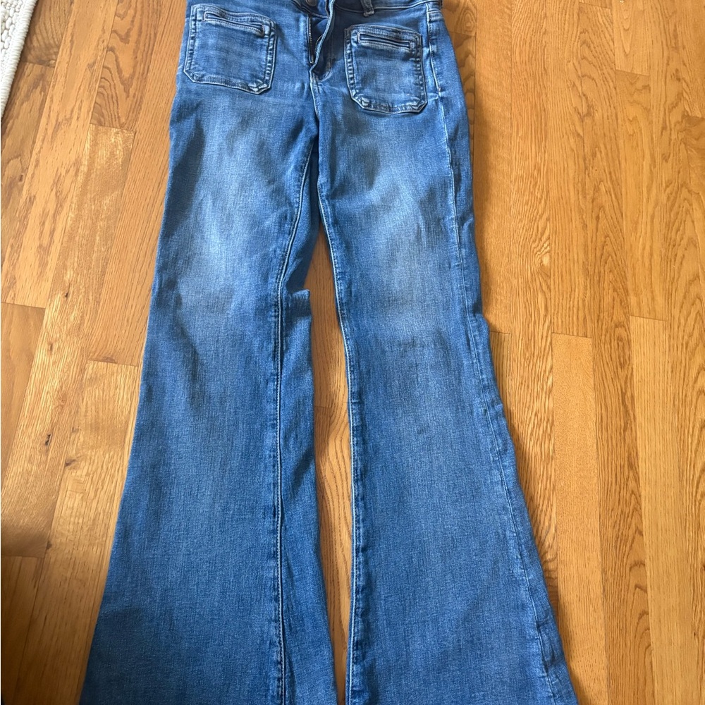 American Eagle Outfitters Blue Flare Jeans